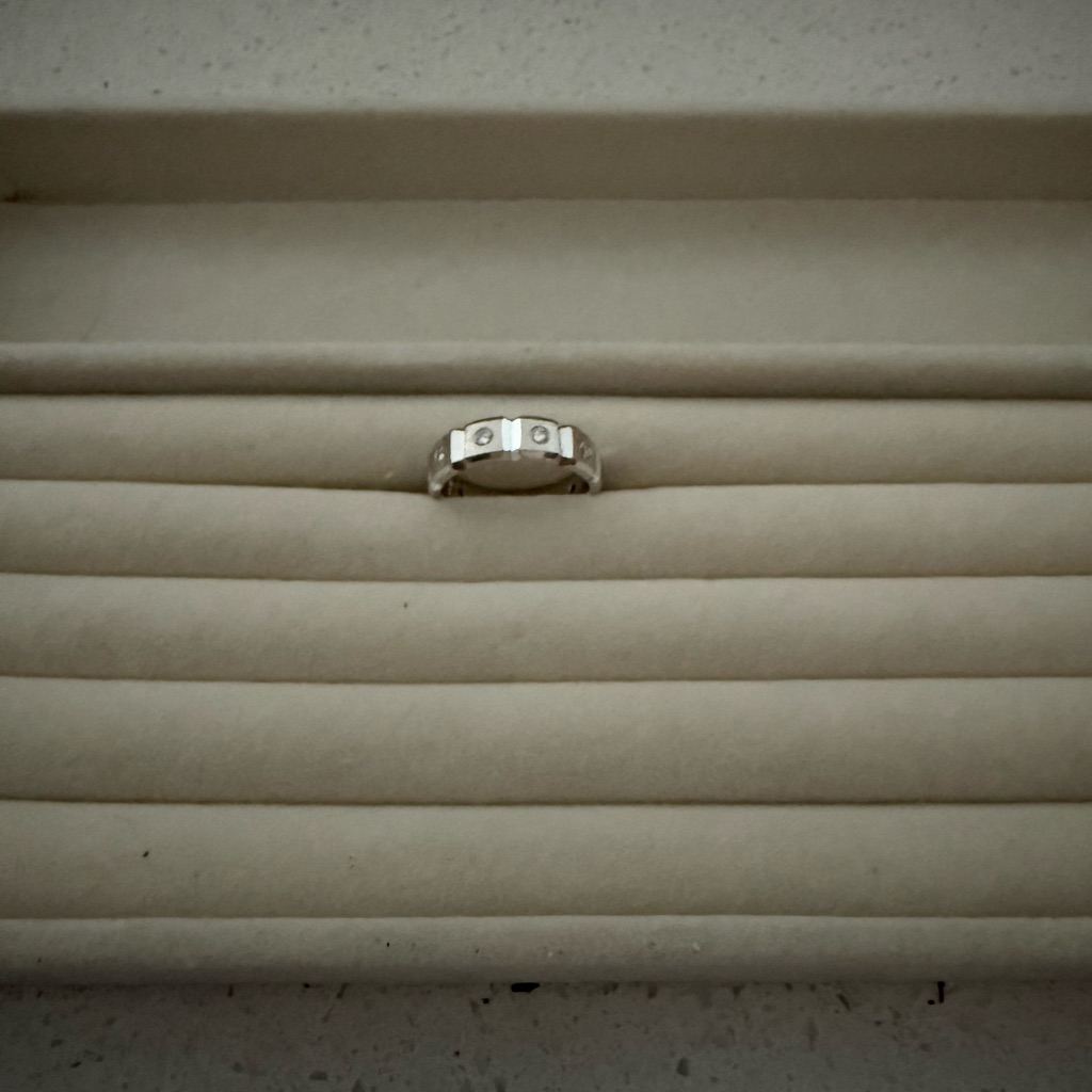 Mens RingWhite Gold With Diamonds